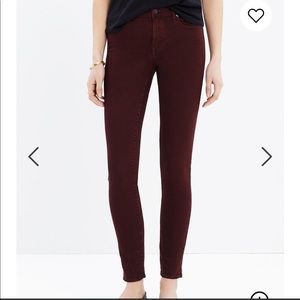 Madewell 9" High-Rise Skinny Jeans Size 31